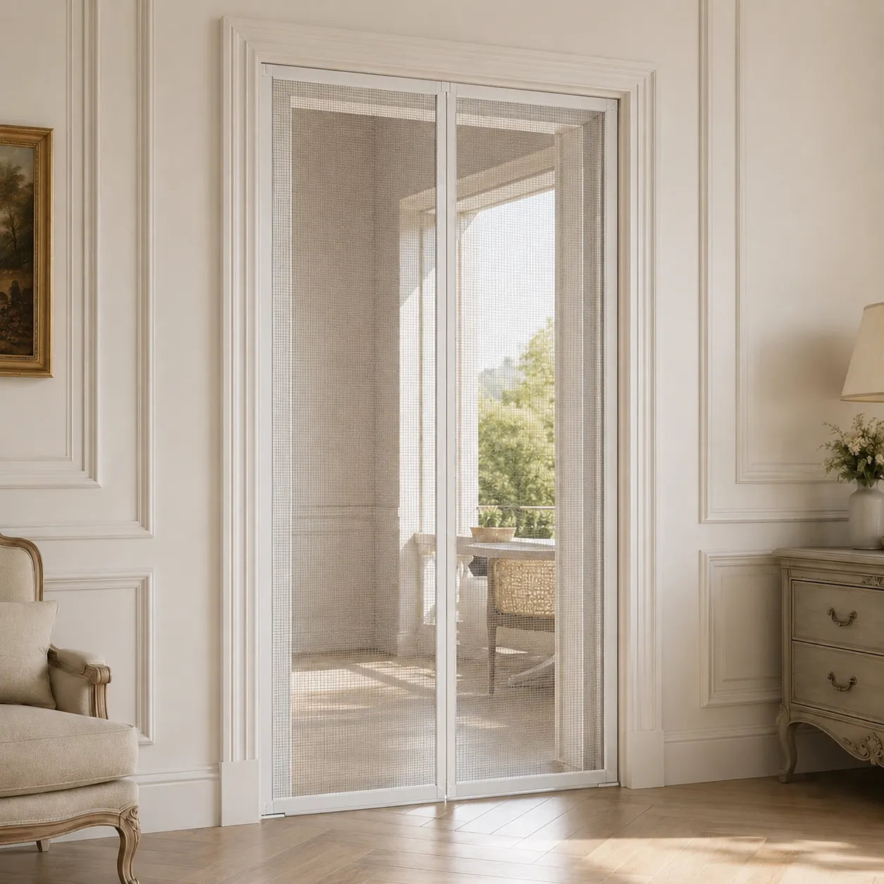 Moustiquaire magnétique pour porte