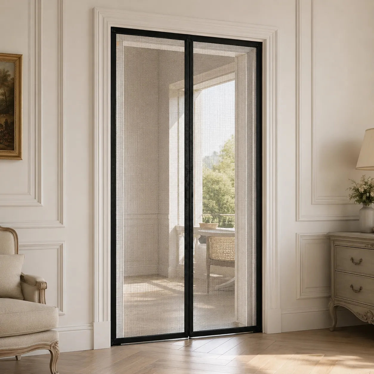 Moustiquaire magnétique pour porte