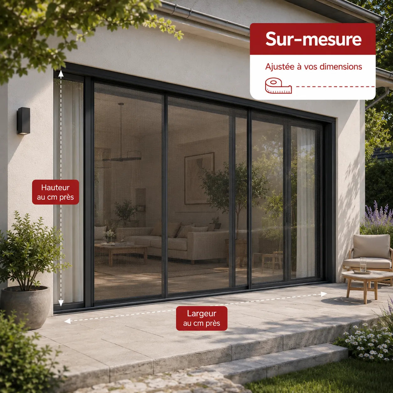 Moustiquaire magnétique sur-mesure